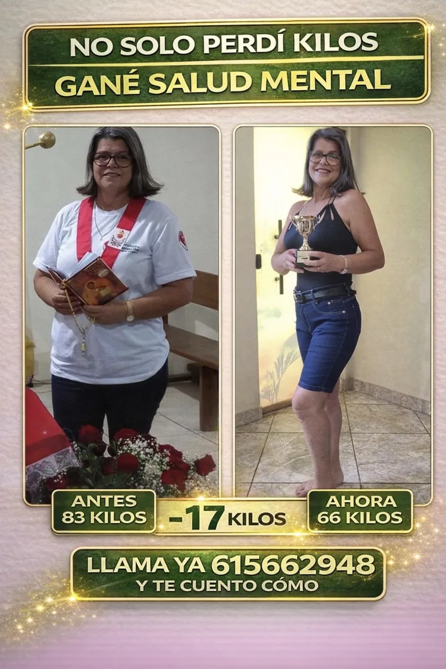 Testimonio de clienta –17 kg