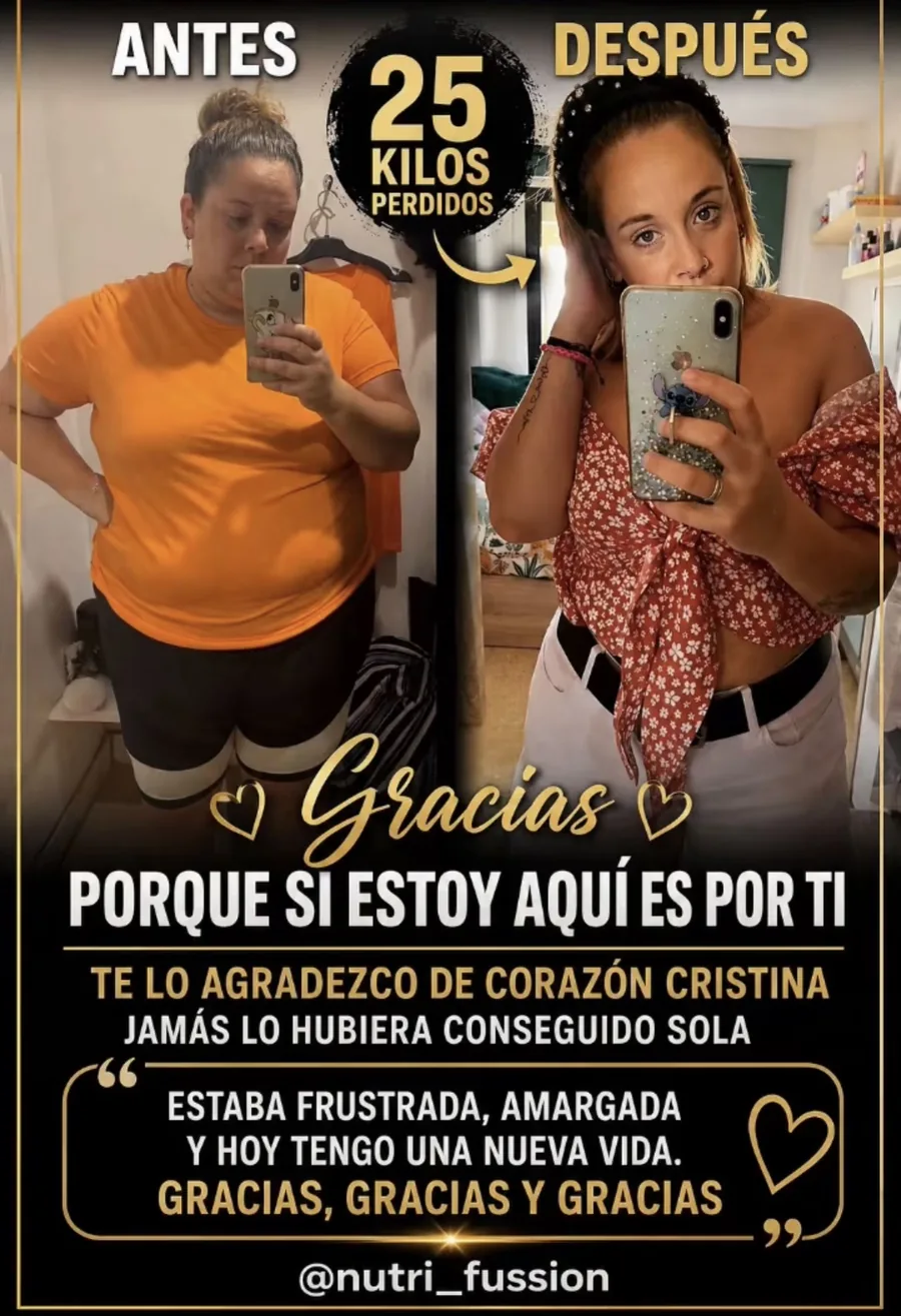 Testimonio de clienta –25 kg