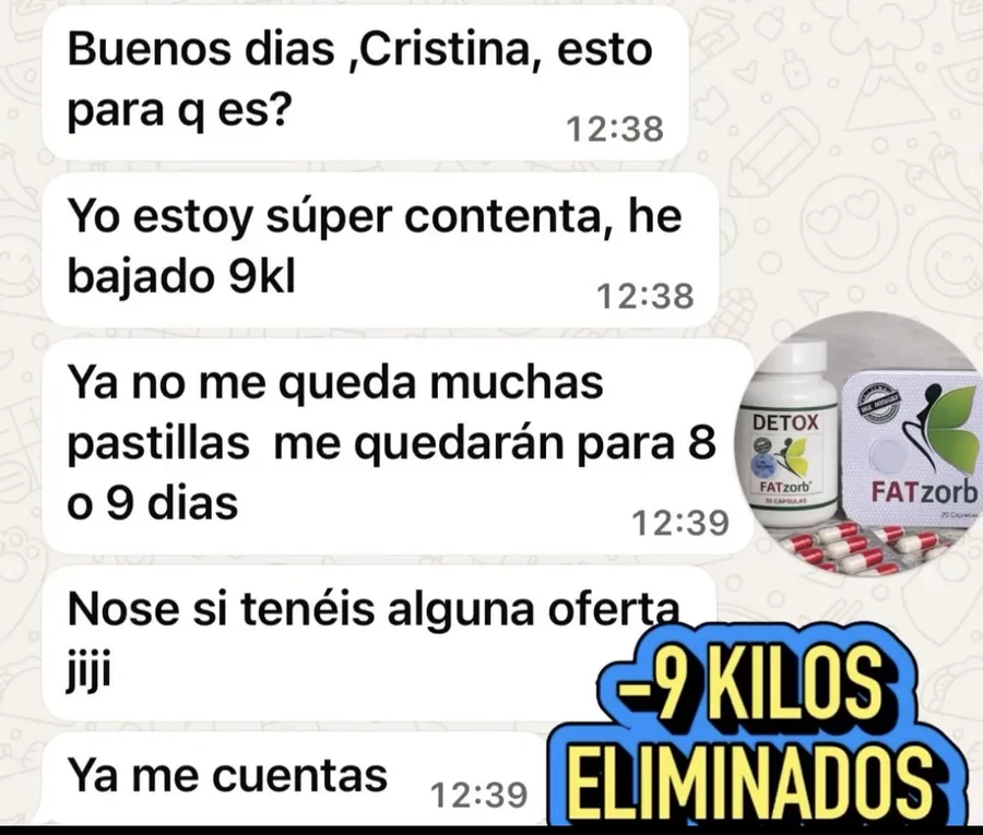Testimonio de clienta –9 kg